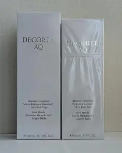 DECORTÉ AQ 保湿乳液Ⅰ & 化粧水Ⅰ - メルカリ