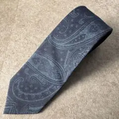 マッキントッシュ ロンドン シルクウール ペイズリー柄ネクタイ