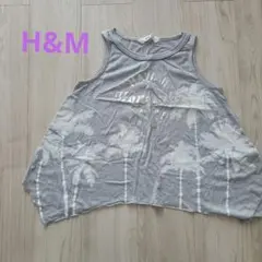 H&M ノースリーブ トップス 18-12Y グレー