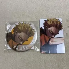 ヒロアカ ジャンプGIGA 新十傑 ホークス 缶バッジ カード 2点セット