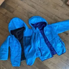 値下げ！mont-bell キッズ ダウンコート 130 リバーシブル　2st