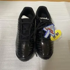 新品　ASAHI ガチ強ブラックスニーカー　24.5㎝