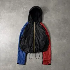 NIKE shell jacket ナイロン ドローコード マルチカラー 金 L