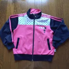 FILA ジャージ 上のみ 130 ネイビー×ホワイト×ピンク ジャケット