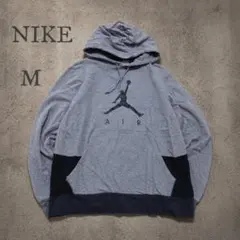 ナイキ ジョーダン パーカー グレー AIRロゴ 古着 ビッグシルエット メンズ
