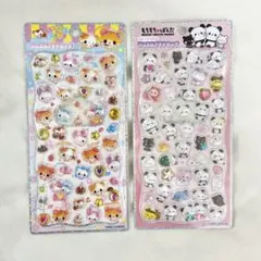 【新品】ジュエルプチドロップステッカー　もちもちパンダ　ハムハムカフェ　シール
