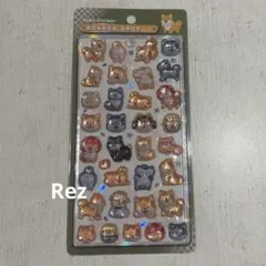 【正規品】　ボンボンドロップシール　柴犬　犬　シール　和柄