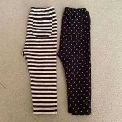 UNIQLOベビーレギンス ストライプ・ドット　80cm