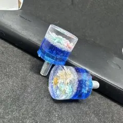 水中花 ナンバーボルト ライセンスボルト 青のサムネイル