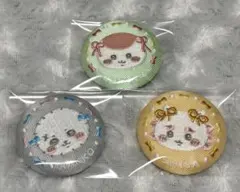 ちいかわ 刺繍缶バッジビスケット２ シーサー くりまんじゅう ラッコ
