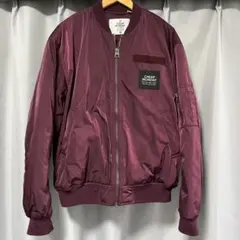 CHEAP MONDAY MA-1ジャケット M ワインレッド