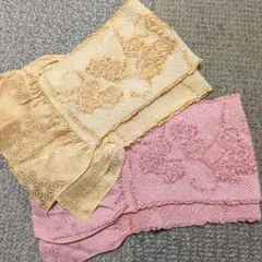 帯揚げ 美品　黄色 コーラル