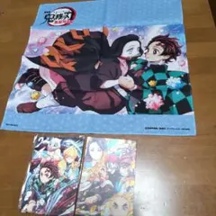 鬼滅の刃 無限 列車編ハンカチとポストカードセット