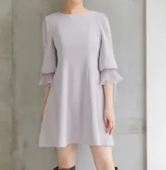 snidel レディライク　フレアミニワンピース