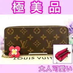 ⭕️箱袋付き⭕️ルイヴィトンモノグラム　ポルトフォイユ　クレマンス　フラワーチャーム