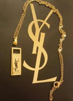 【正規 未使用】YVES SAINT LAURENTロゴ/3㎜ネックレスチェーン Yves Saint Laurent YVES SAINT LAURENT イヴサンローラン 3連