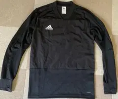 【新品・未使用】ピステ上 adidas ブラック 長袖 Vネック M