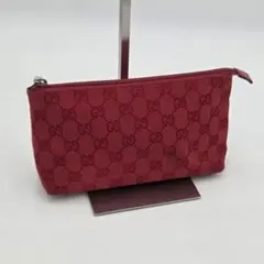 GUCCI GGキャンバス レッド グッチ 化粧ポーチ 小物ポーチ 115238のサムネイル