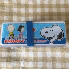 【新品】スヌーピー 2段ランチボックス　青色と赤色2個セット