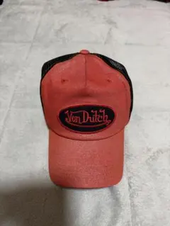 【希少】Von Dutch ヴォンダッチ メッシュキャップ Y2K レッドデニムのサムネイル
