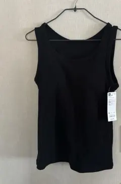 GU ブラフィール　リブタンクトップA ブラック XL