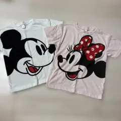 Disney ミッキー ミニー Tシャツ 2枚セット　西松屋　新品