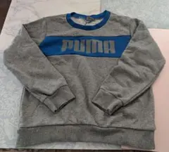 プーマ トレーナー 130サイズ 青①