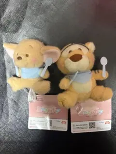 2個セット くまのプーさん ミルキーボア いただきマスコット ティガ ルー 新品