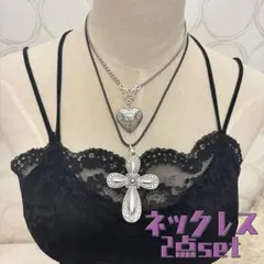 y2k 平成 グランジ 森ガール 姫ギャル ゴシック 十字架ネックレスset