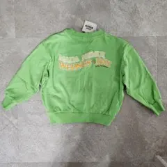 110 新品 タグ付き リトルウィークエンド 緑 長袖トレーナー プルオーバー