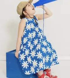 BREEZE ♡ ソウガラフレア ワンピース 花柄 ブルーのサムネイル