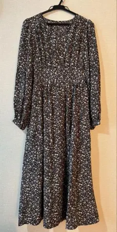 ROPE PICNIC 花柄長袖ロングワンピース 36