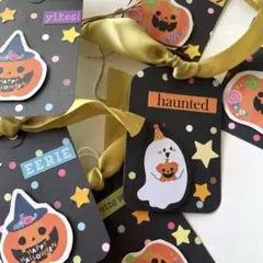 フォロワー様限定♡世界に1つだけのハロウィンハンドメイドカードタグ