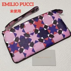 未使用EMILIOPUCCI エミリオプッチ ロングウォレット ストラップ付き 