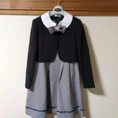 フォーマルワンピース　ボレロ 135cm 黒と白