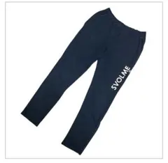 【スボルメ】サッカー フットサル トレーニングパンツ ロゴ入り 紺 160