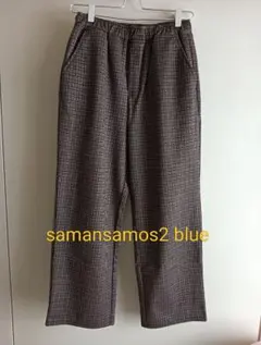 柄 ワイドパンツ