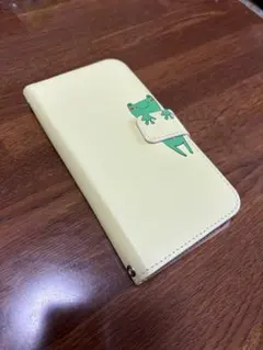 カエルのイラスト 手帳型ケース iPhone17