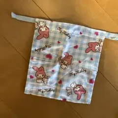 My Melody サテン風ポーチ