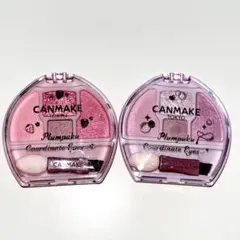 CANMAKE プランぷくコーデアイズ 04イチゴプラン 05しゃぼん玉プラン