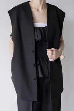 na.e ナエ Novel Tweed Vest_black - メルカリ