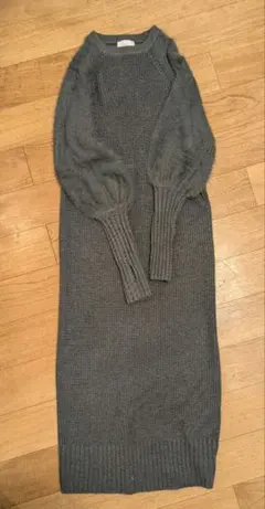 ROSIEE ニットワンピース グレー