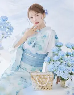 9/30迄【試着のみ】sugar アイシーフラワー牡丹浴衣3点セット - メルカリ