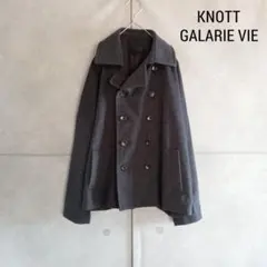 【KNOTT GALARIE VIE】 ダブルウールコート 日本製 E73のサムネイル