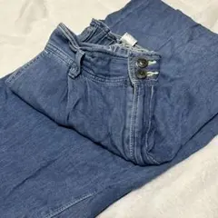 GU デニム 　ワイドパンツ　221-338594 濃紺 XL