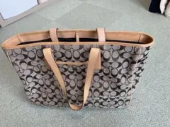 COACH ロゴプリント トートバッグ