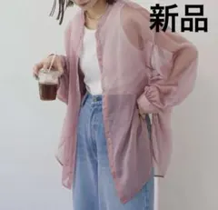 【新品未使用タグ付き】チャオパニックTYPY　シアーシャツ　ピンクのサムネイル