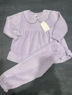 新品　milimili 長袖パジャマ　90サイズ　ラベンダー　女の子