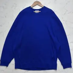 Santaku キムタク ワッフルニット クルーネック 長袖プルオーバー L
