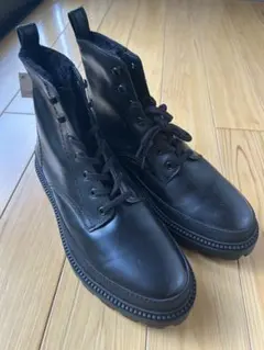 ZARA ボリュームレースアップブーツ 42 - メルカリ